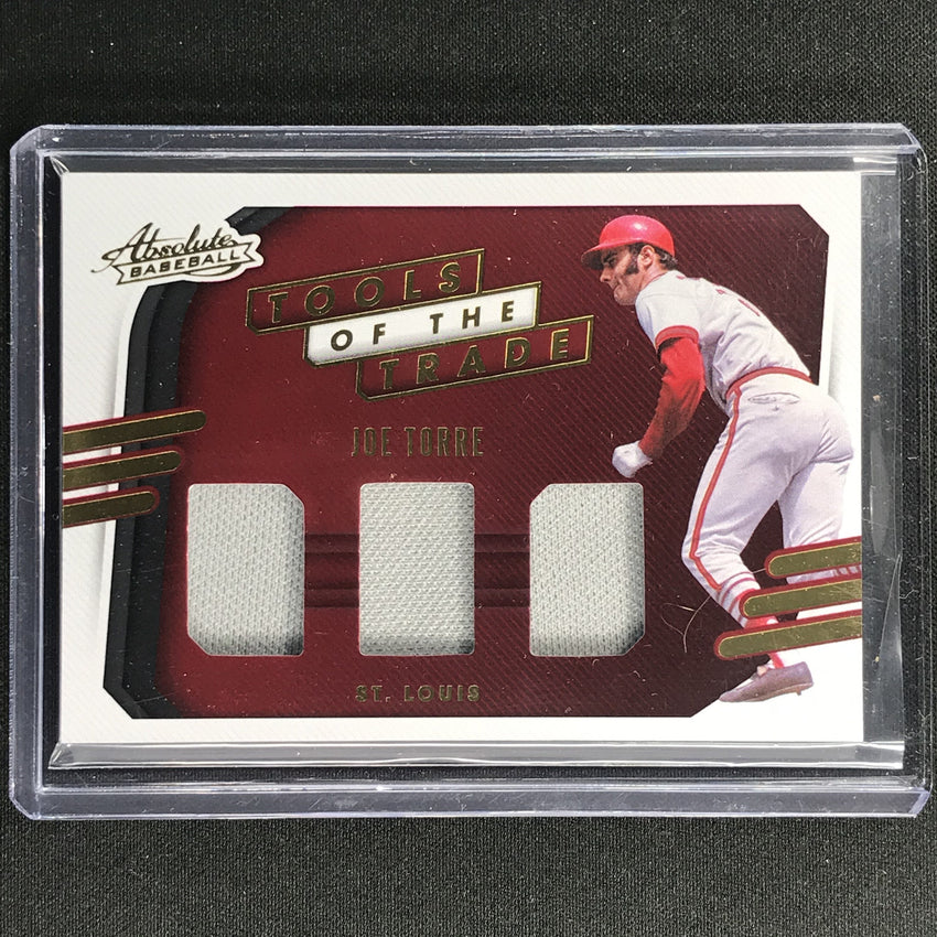 2021 Absolute Joe Torre Tools Of The Trade 3 Swatch Triple Jersey No Jo