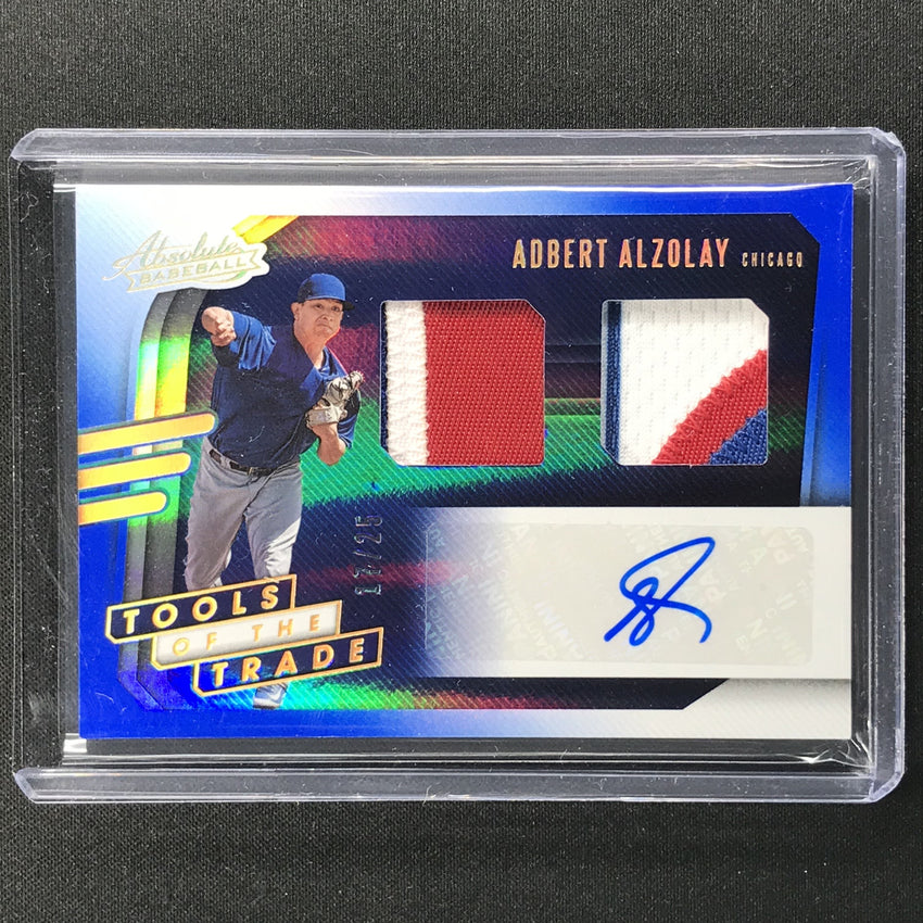 2021 Absolute Adbert Alzolay Tools Of The Trade Dual Patch Auto Spectrum Blue 17/25