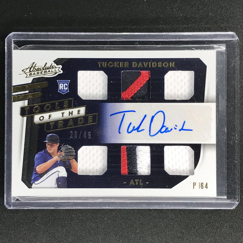 2021 Absolute Tucker Davidson Tools Of The Trade 6 Swatch Rookie Patch Auto 28/49
