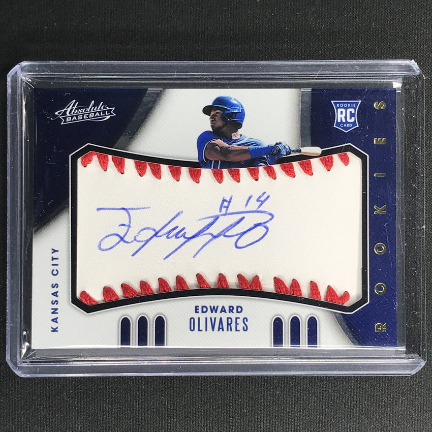 2021 Absolute Edward Olivares Rookie Baseball Material Signatures Auto 13/99