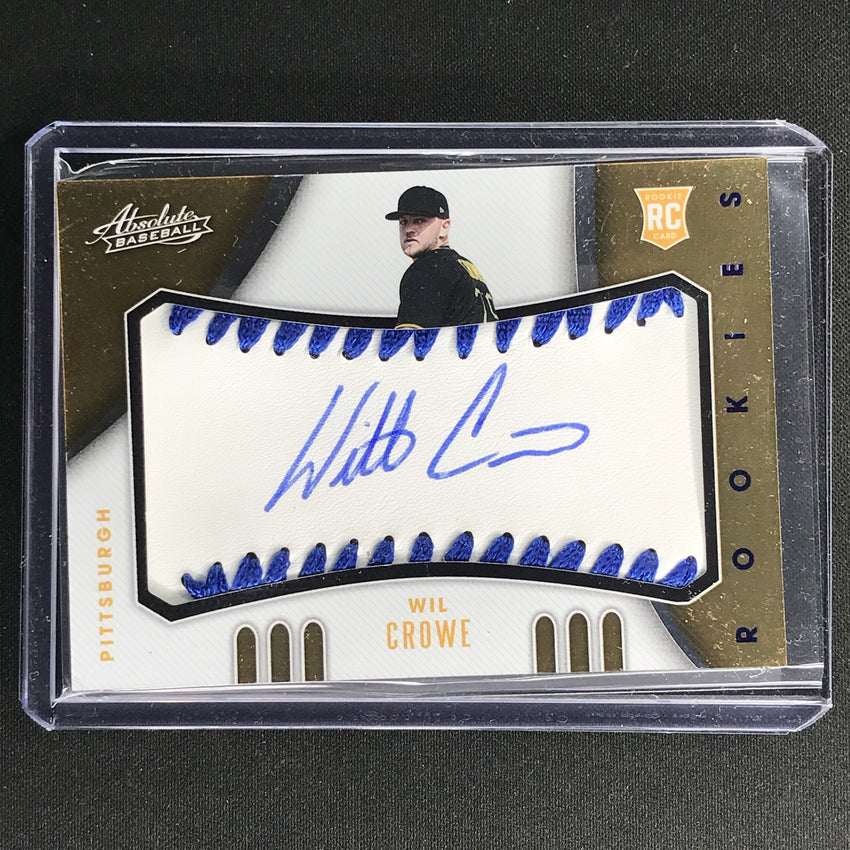 2021 Absolute Will Crowe Rookie Baseball Material Signatures Auto Blue 35/50