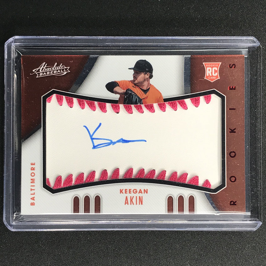 2021 Absolute Keegan Akin Rookie Baseball Material Signatures Auto Pink 17/35