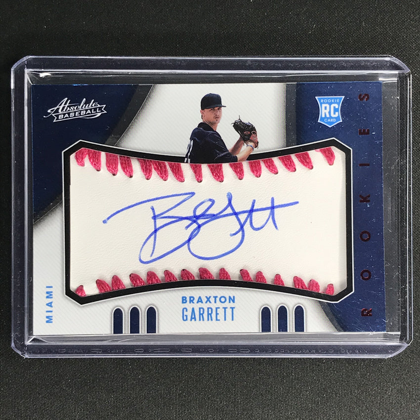 2021 Absolute Braxton Garrett Rookie Baseball Material Auto Pink 20/35