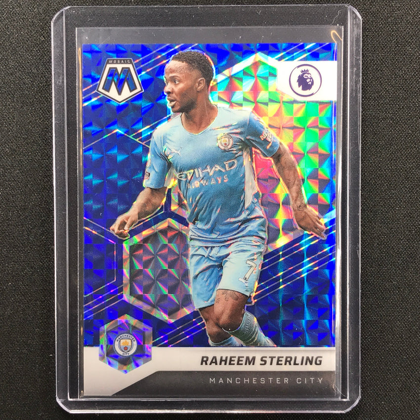 2021-22 Mosaic Epl Raheem Sterling Blue 59/99