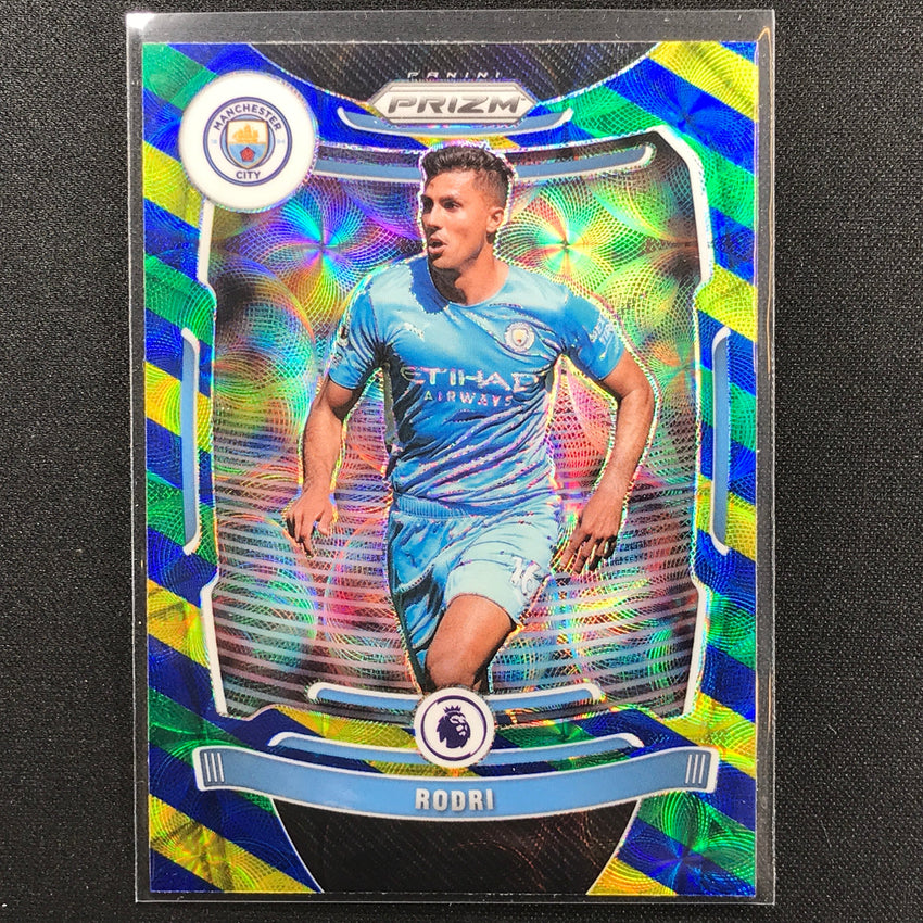 2021-22 Prizm EPL RODRI Choice Blue Yellow Green Scope #7