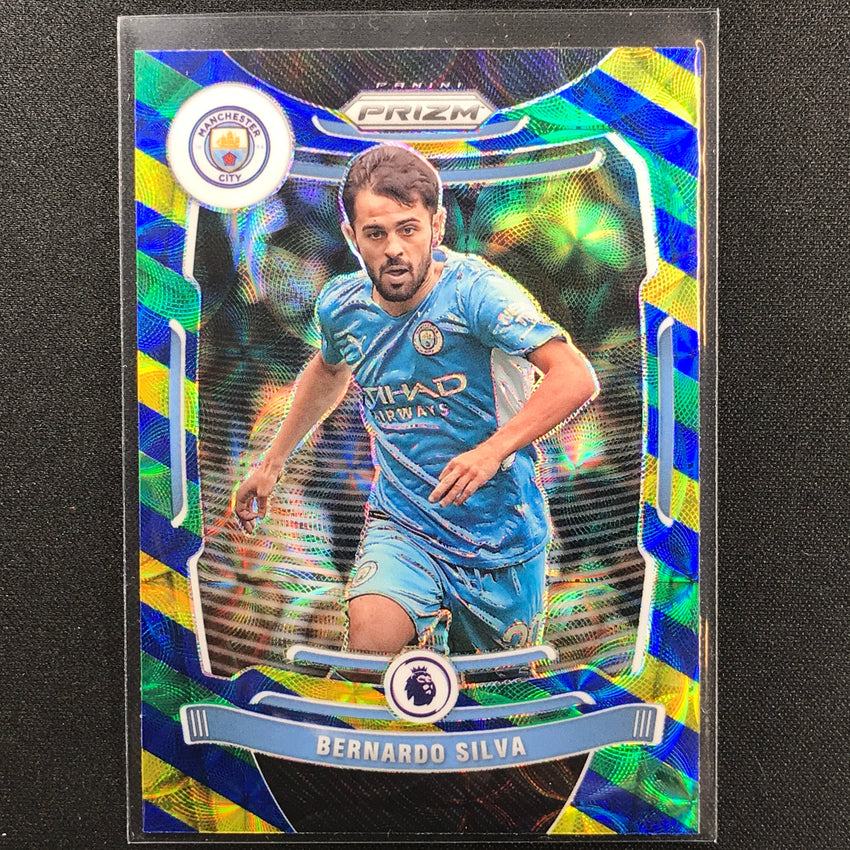 2021-22 Prizm EPL BERNARDO SILVA Choice Blue Yellow Green Scope #9