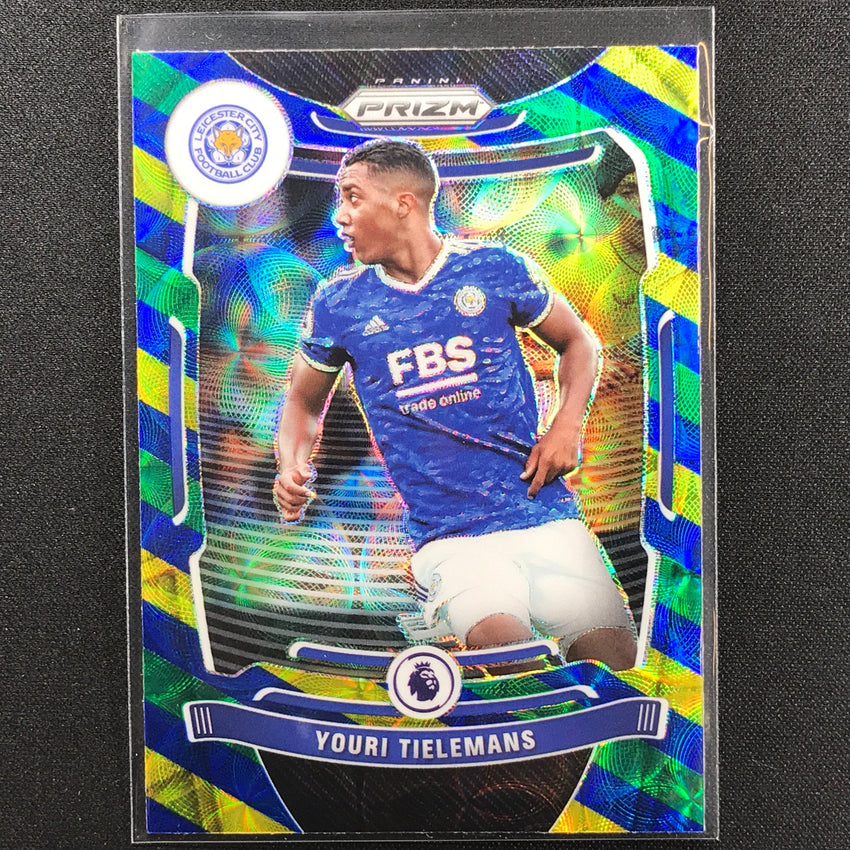 2021-22 Prizm EPL YOURI TIELEMANS Choice Blue Yellow Green Scope #23