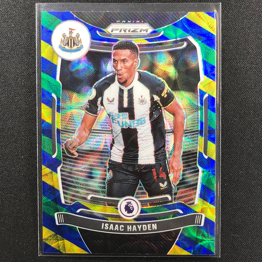 2021-22 Prizm EPL ISAAC HAYDEN Choice Blue Yellow Green Scope #43