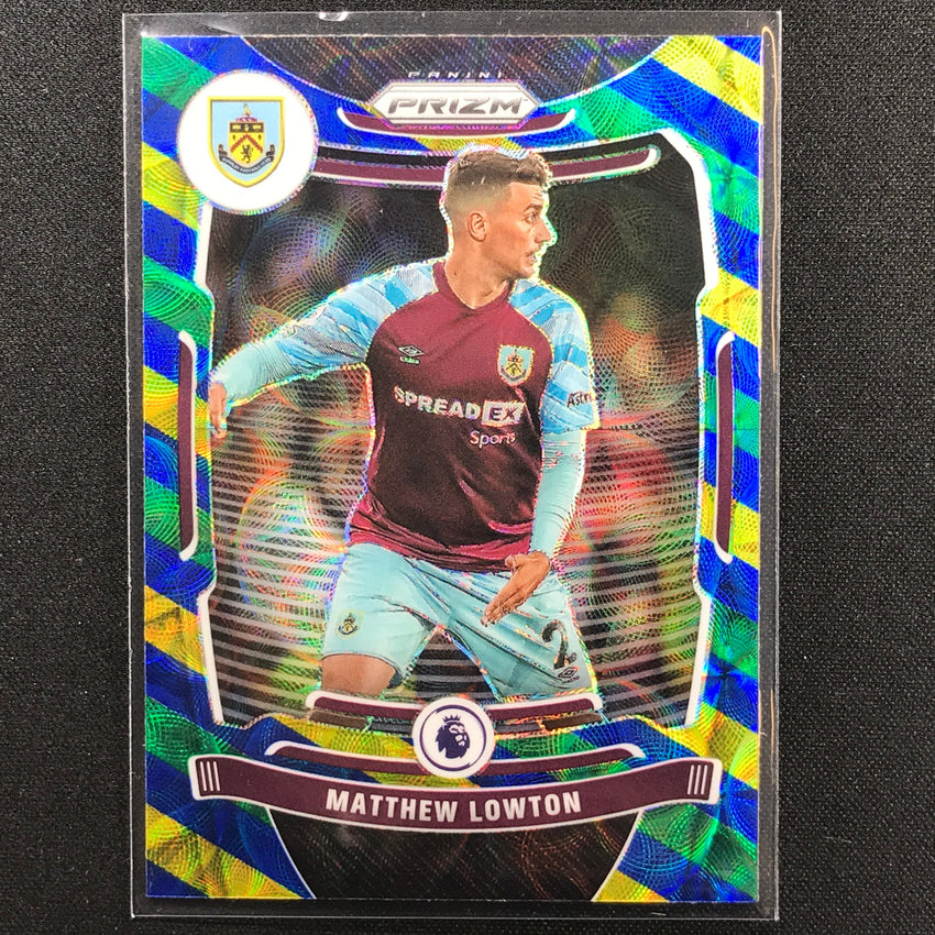 2021-22 Prizm EPL MATTHEW LOWTON Choice Blue Yellow Green Scope #65
