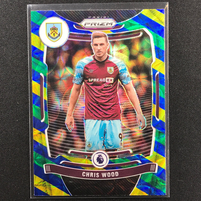 2021-22 Prizm EPL CHRIS WOOD Choice Blue Yellow Green Scope #75