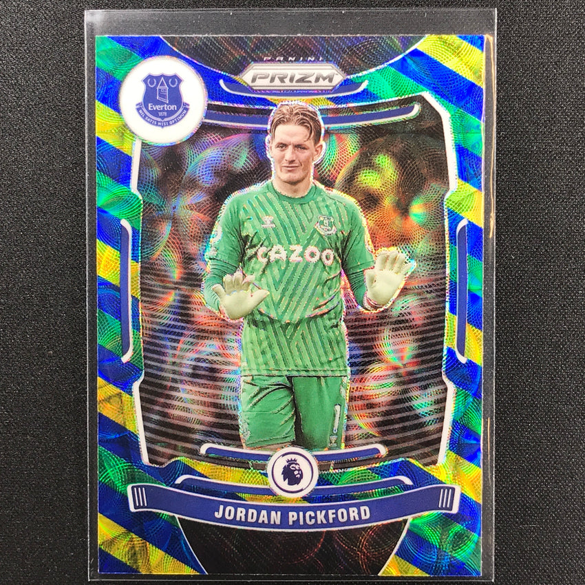 2021-22 Prizm EPL JORDAN PICKFORD Choice Blue Yellow Green Scope #91