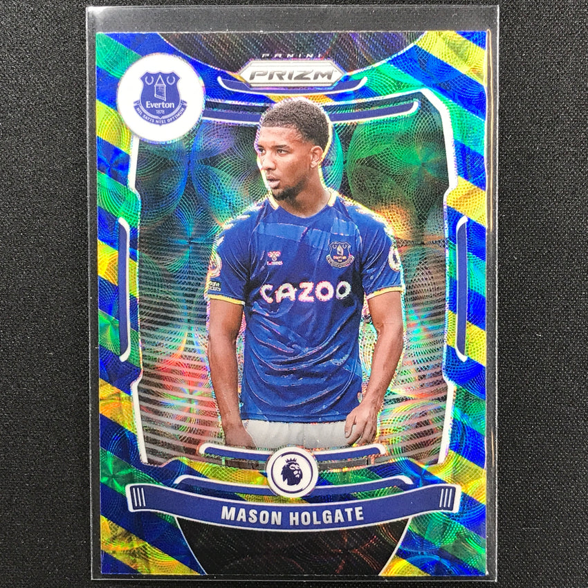 2021-22 Prizm EPL MASON HOLGATE Choice Blue Yellow Green Scope #96