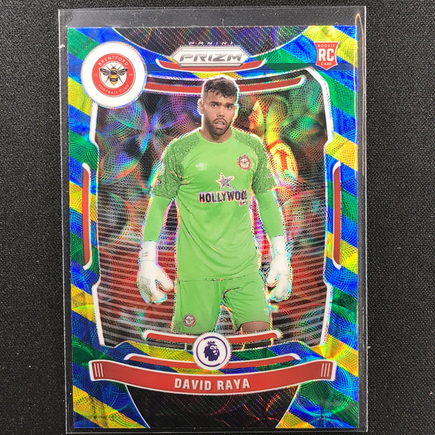 2021-22 Prizm EPL DAVID RAYA Rookie Choice Blue Yellow Green Scope #136
