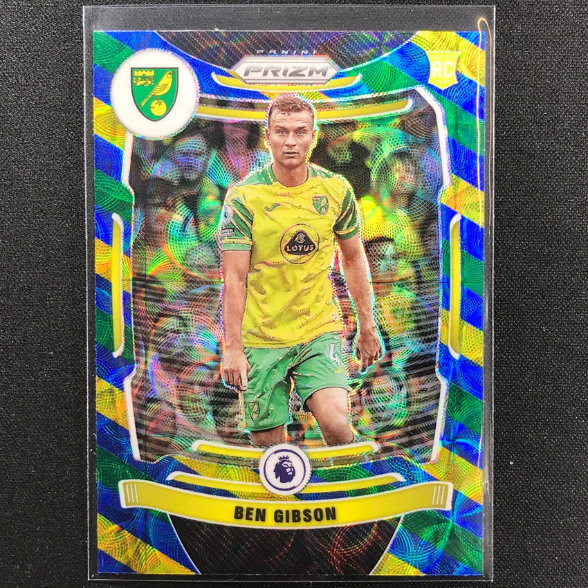 2021-22 Prizm EPL BEN GIBSON Rookie Choice Blue Yellow Green Scope #169