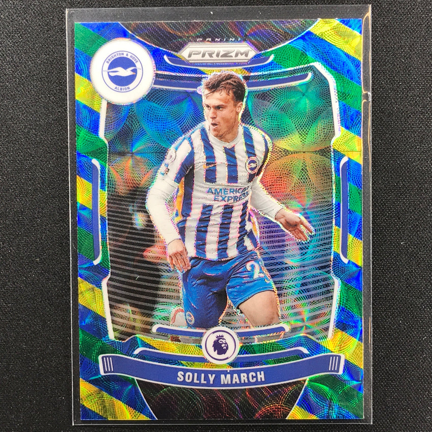 2021-22 Prizm EPL SOLLY MARCH Choice Blue Yellow Green Scope #186