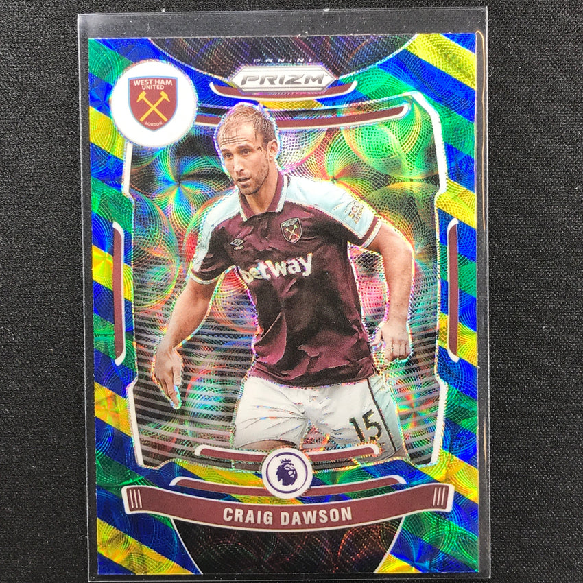 2021-22 Prizm EPL CRAIG DAWSON Choice Blue Yellow Green Scope #231