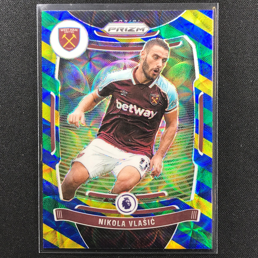2021-22 Prizm EPL NIKOLA VLASIC Choice Blue Yellow Green Scope #239