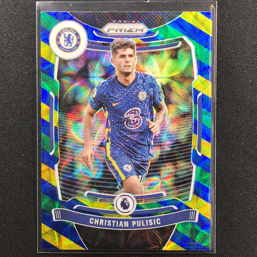 2021-22 Prizm EPL CHRISTIAN PULISIC Choice Blue Yellow Green Scope #252