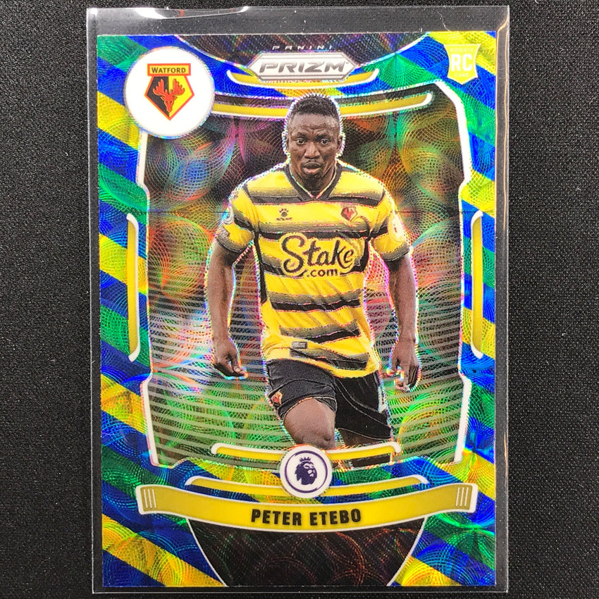 2021-22 Prizm EPL PETER ETEBO Rookie Choice Blue Yellow Green Scope #267