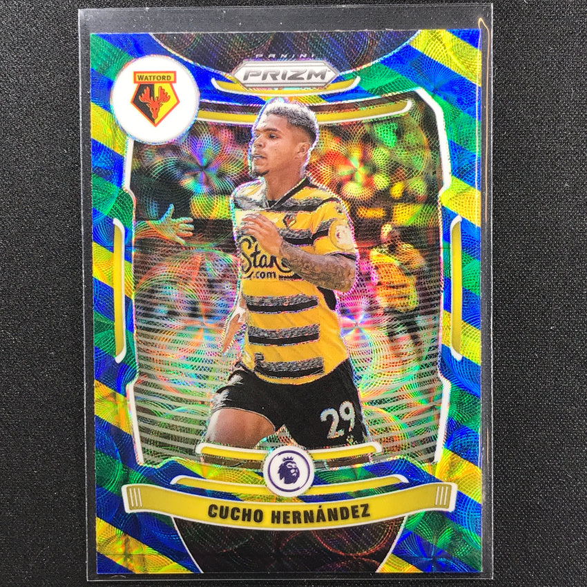 2021-22 Prizm EPL CUCHO HERNANDEZ Choice Blue Yellow Green Scope #268