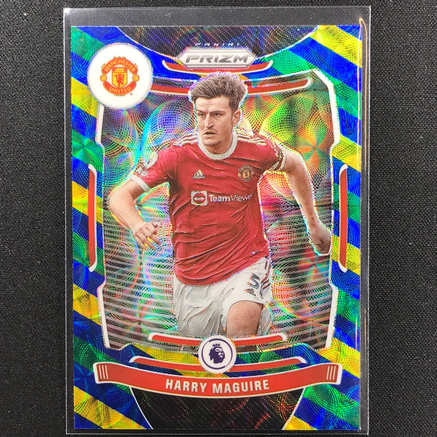 2021-22 Prizm EPL HARRY MAGUIRE Choice Blue Yellow Green Scope #273