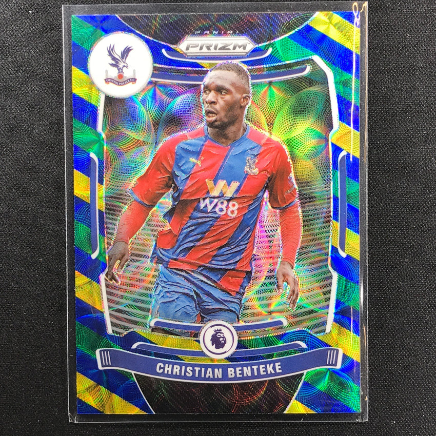 2021-22 Prizm EPL CHRISTIAN BENTEKE Choice Blue Yellow Green Scope #300