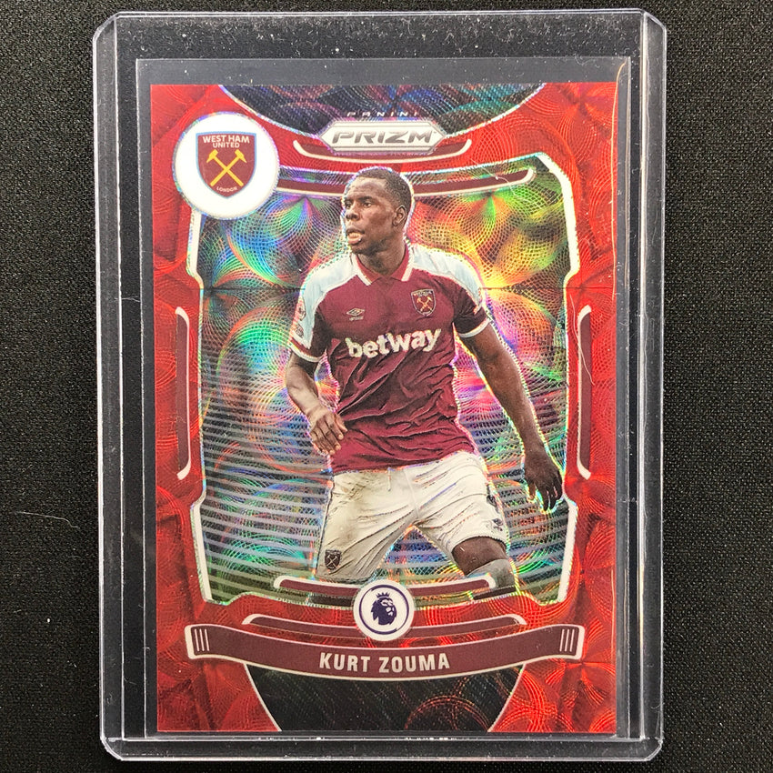 2021-22 Prizm Epl Kurt Zouma Choice Red Scope 8/29