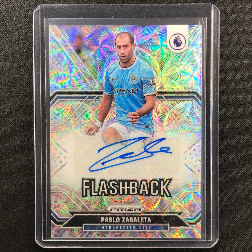 2021-22 Prizm Epl Pablo Zabaleta Choice Flashback Signatures Auto Scope No Pzb