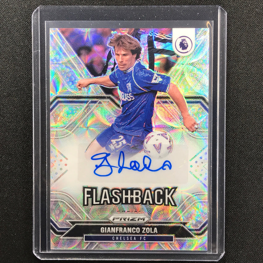 2021-22 Prizm Epl Gianfranco Zola Choice Flashback Signatures Auto Scope No Gzo