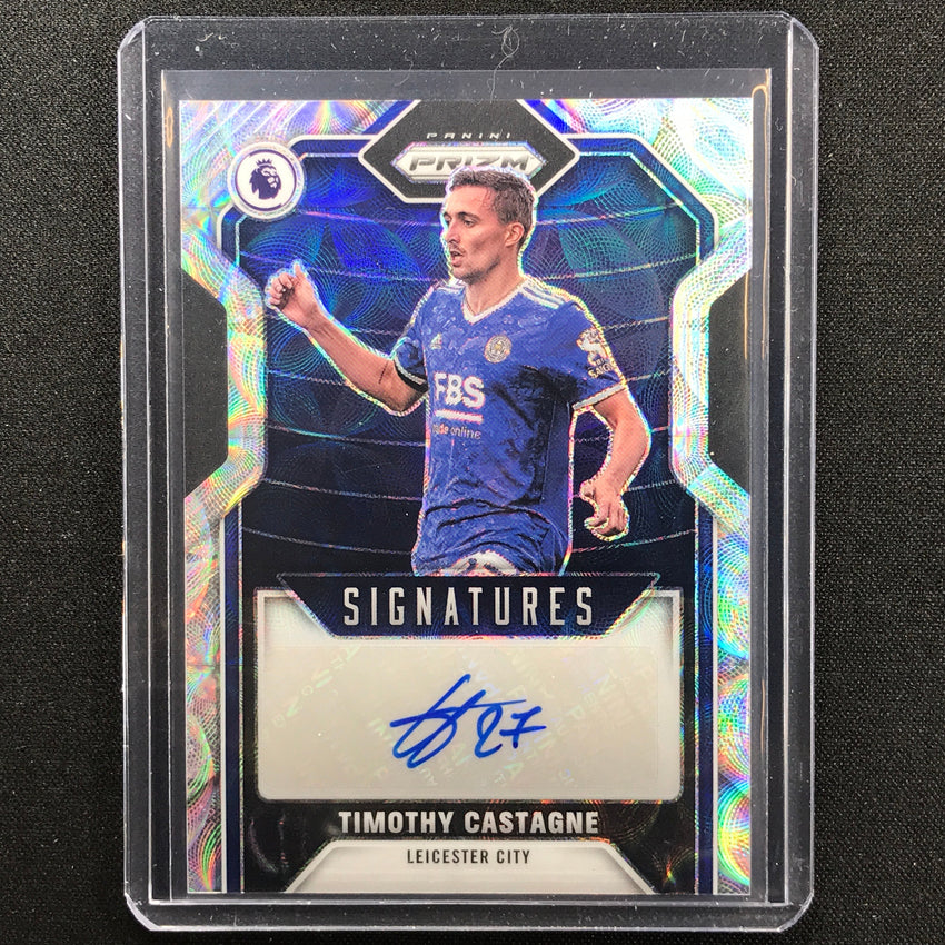 2021-22 Prizm Epl Timothy Castagne Choice Signatures Auto Scope No Tca