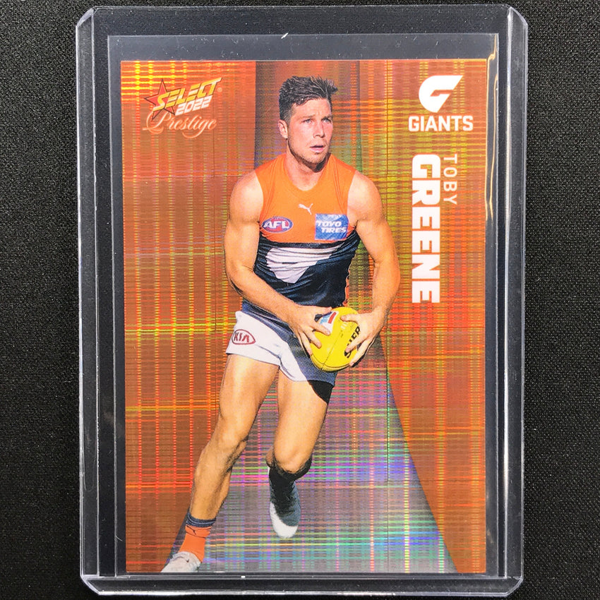 2022 Footy Stars Prestige Toby Greene Orange 142/210