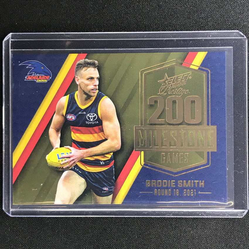 2022 Footy Stars Prestige Brodie Smith Afl Milestone Games 103/195