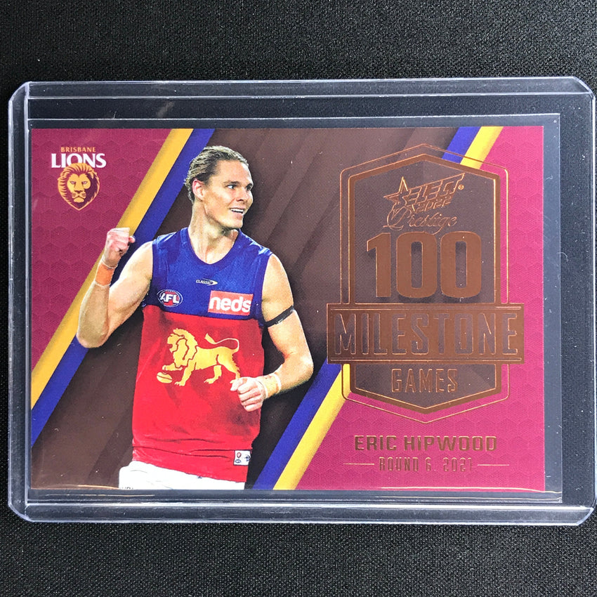 2022 Footy Stars Prestige Eric Hipwood Afl Milestone Games 22/195