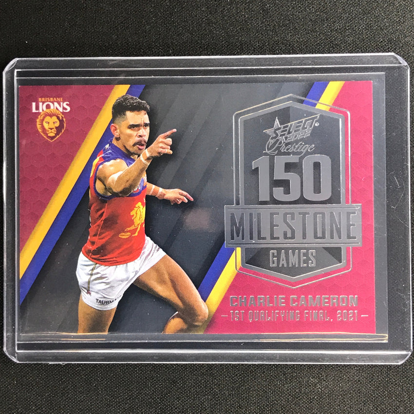 2022 Footy Stars Prestige Charlie Cameron Afl Milestone Games 139/195