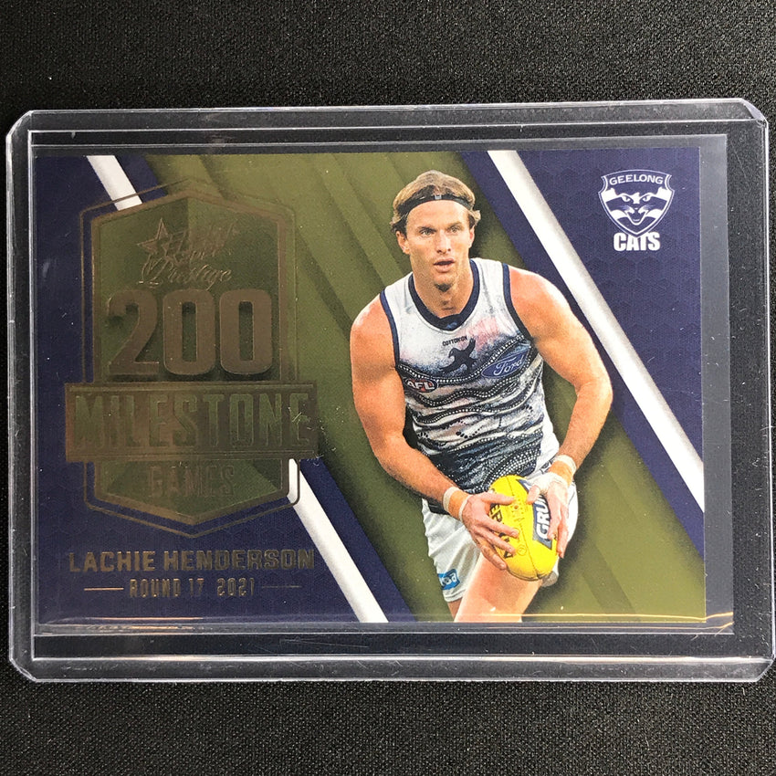 2022 Footy Stars Prestige Lachie Henderson Afl Milestone Games 55/195