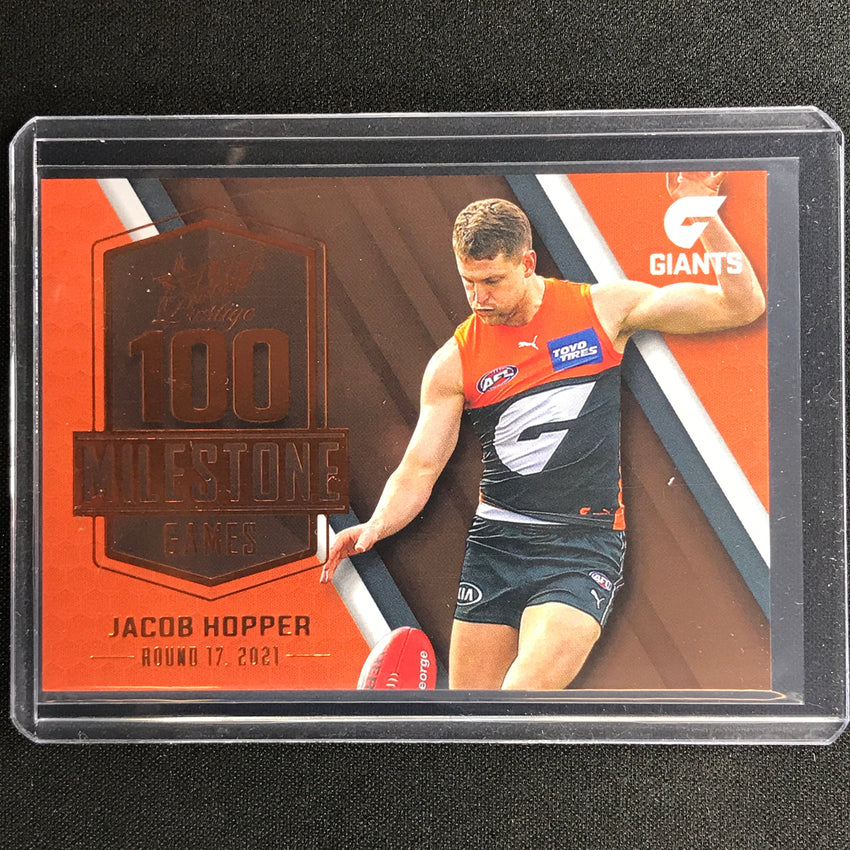 2022 Footy Stars Prestige Jacob Hopper Afl Milestone Games 104/195