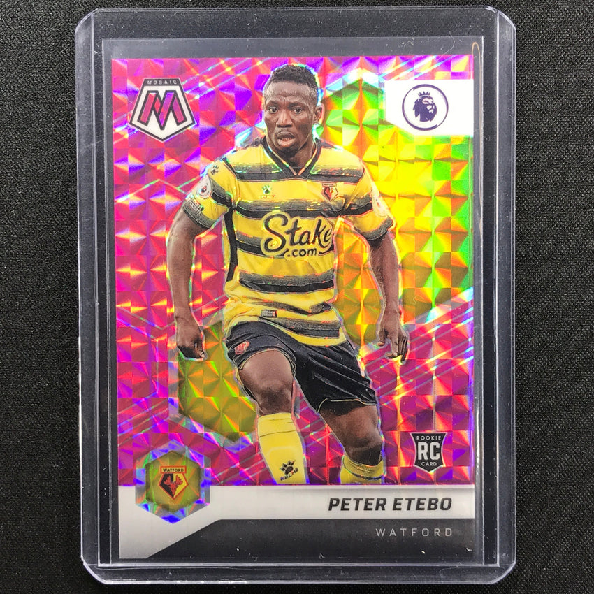 2021-22 Mosaic Epl Peter Etebo Rookie Pink 6/25