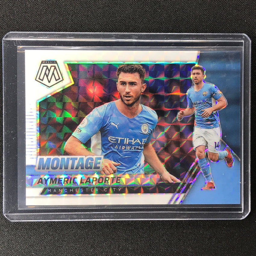 2021-22 Mosaic Epl Aymeric Laporte Montage White 22/25