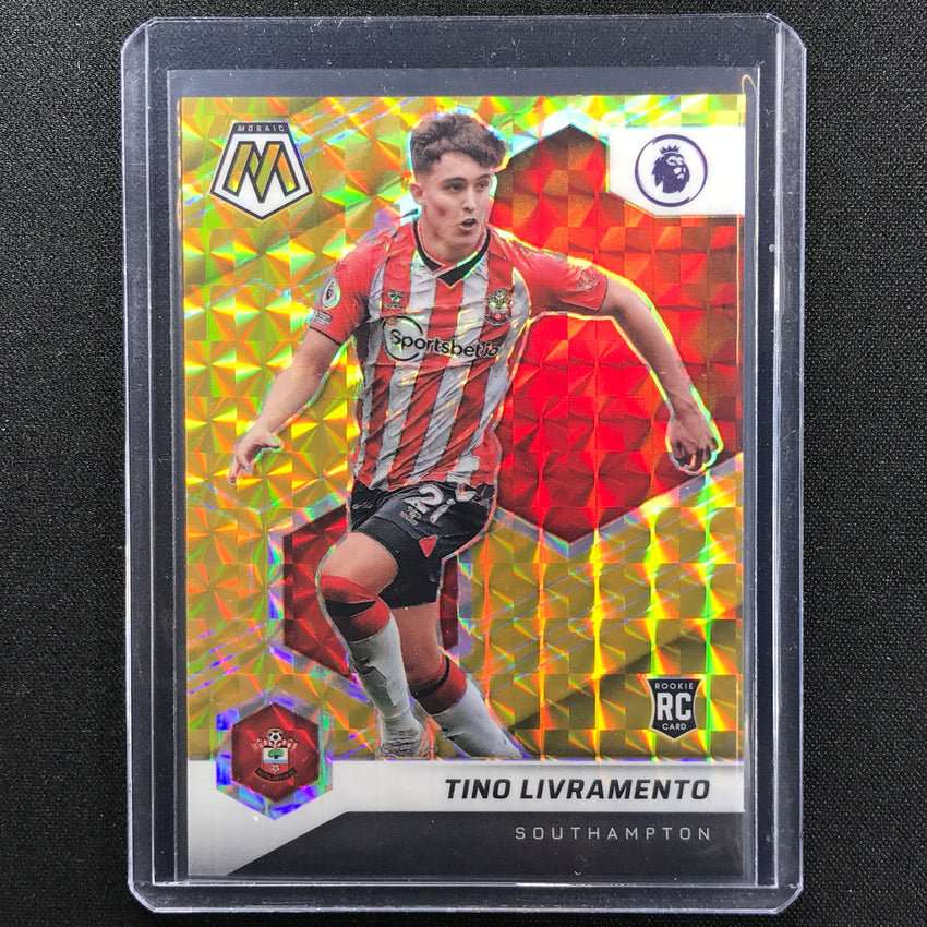 2021-22 Mosaic Epl Tino Livramento Rookie Gold 6/10