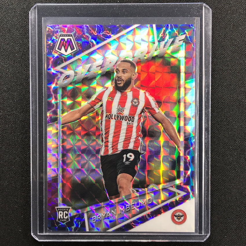 2021-22 Mosaic Epl Bryan Mbeumo Rookie Overdrive Ssp No 8