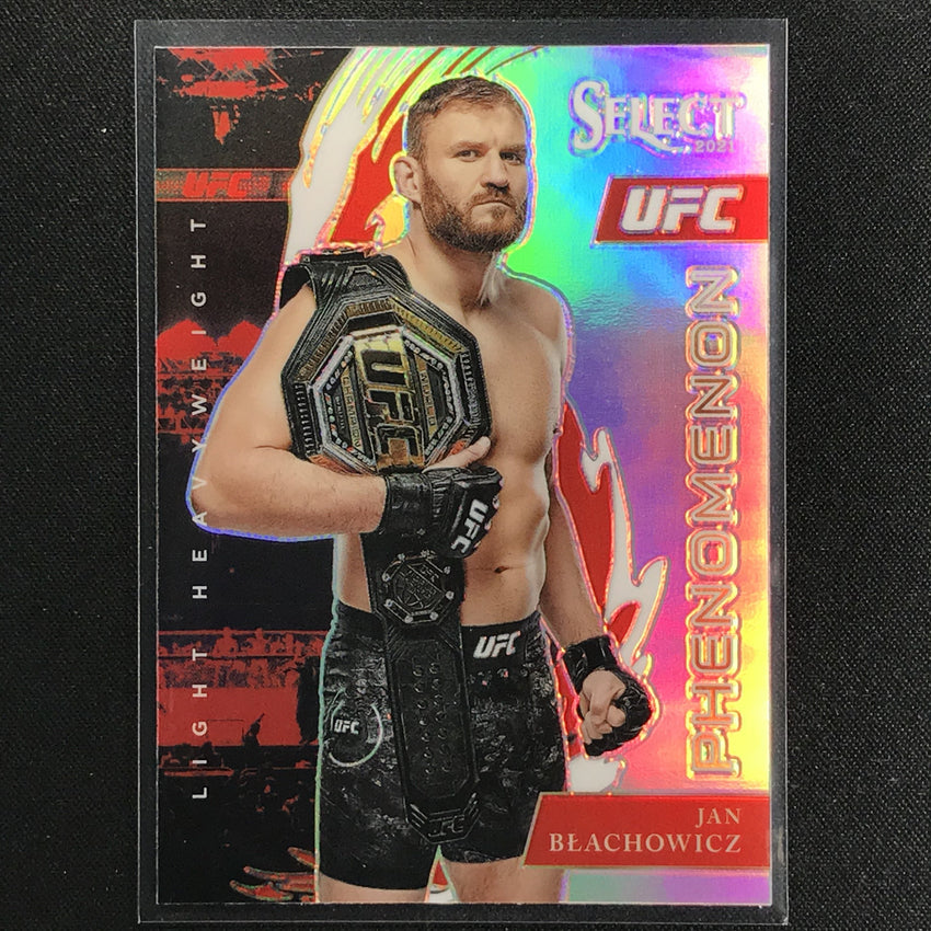 2021 Select Jan Blachowicz Phenomenon Silver Prizm No 8