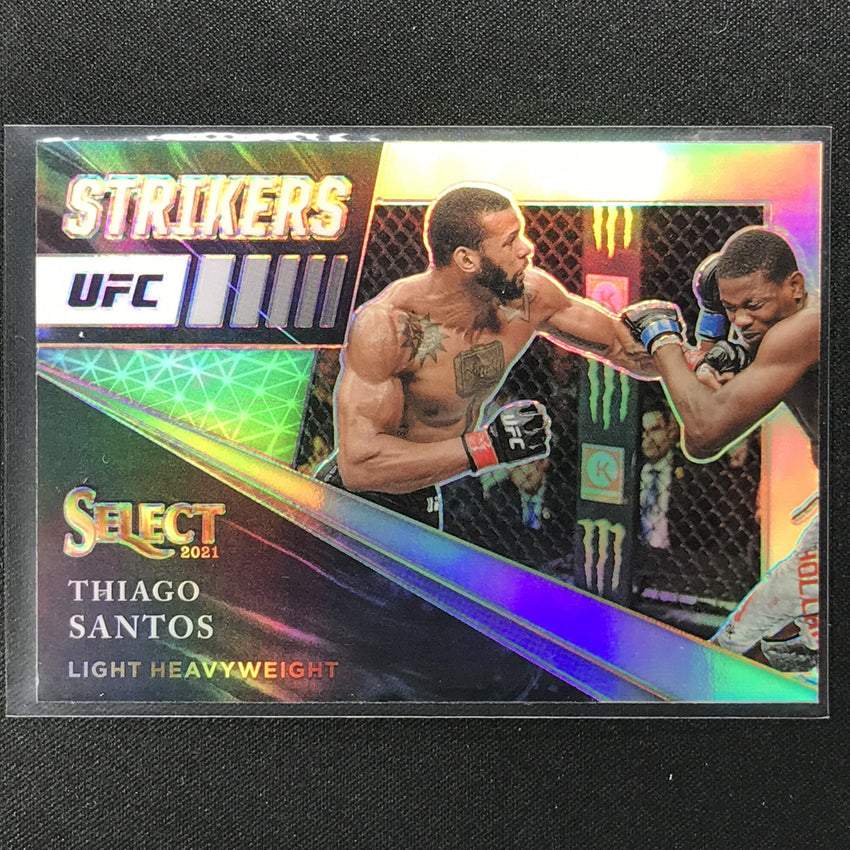 2021 Select Thiago Santos Strikers Silver Prizm No 9