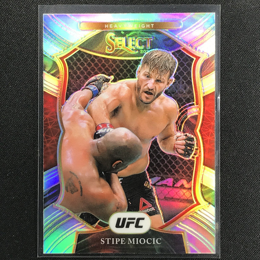 2021 Select Stipe Miocic Concourse Silver Prizm No 61