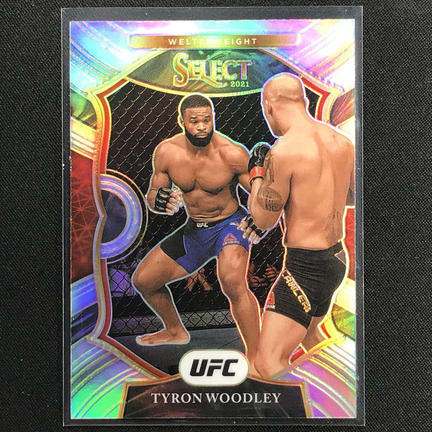 2021 Select Tyron Woodley Concourse Silver Prizm No 3