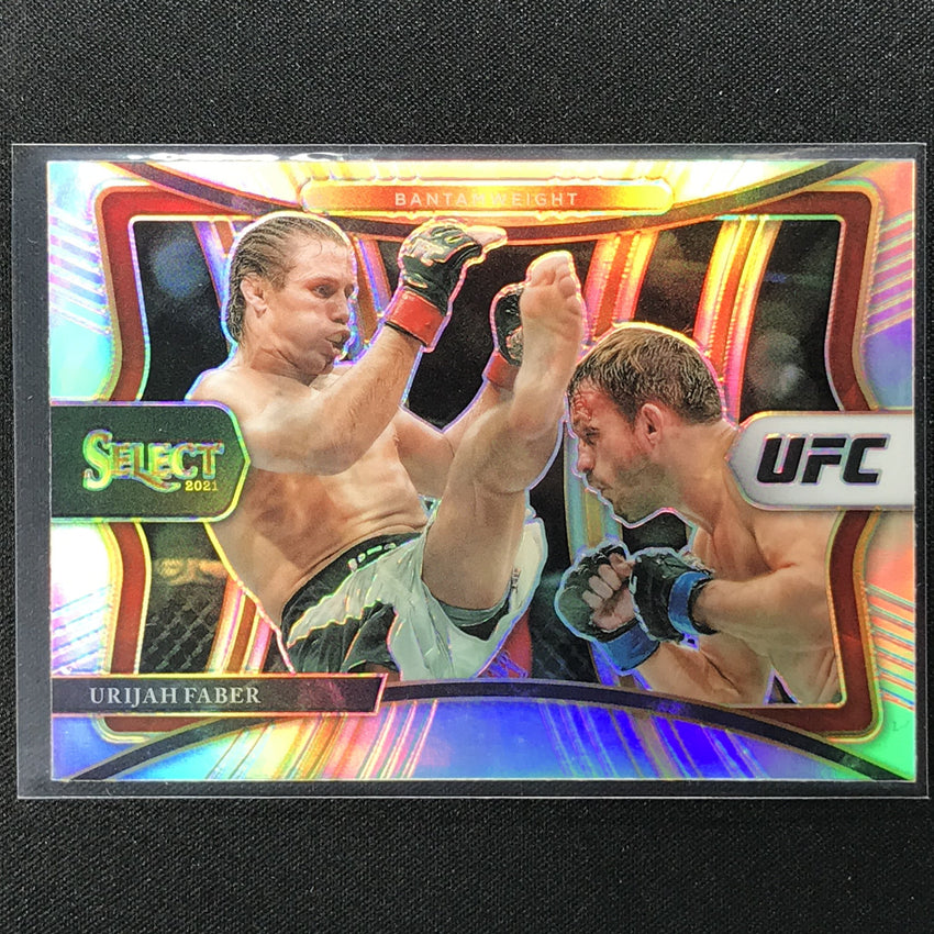 2021 Select Urijah Faber Premier Level Silver Prizm No 127
