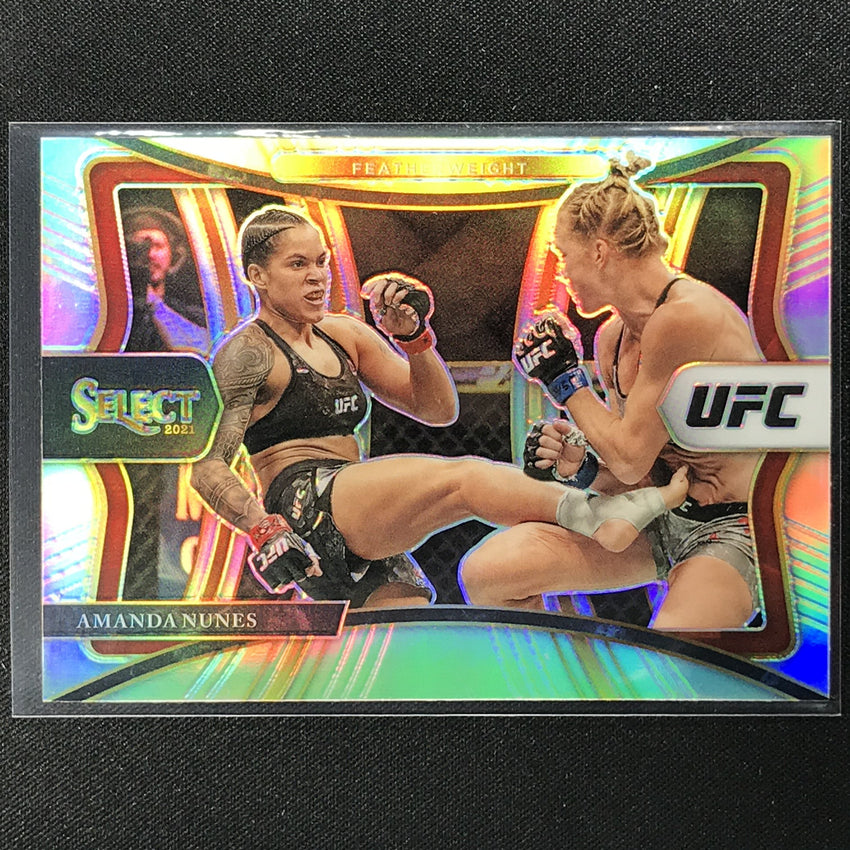2021 Select Amanda Nunes Premier Level Silver Prizm No 152