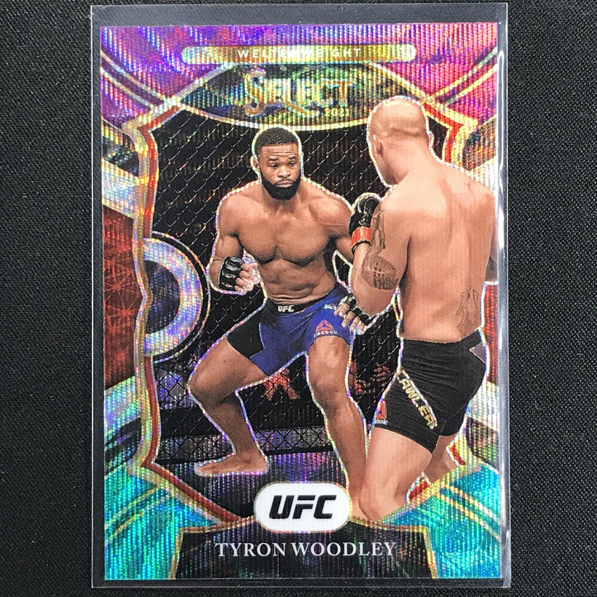 2021 Select Tyron Woodley Concourse Tri-color No 3
