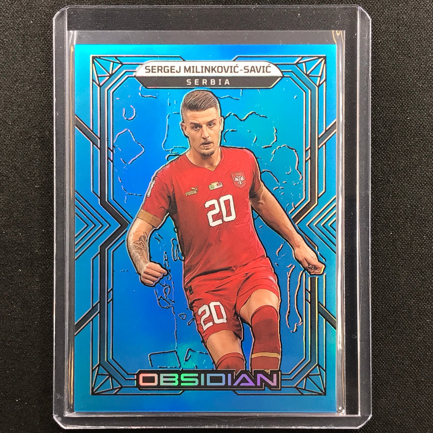 2022-23 Obsidian Sergej Milinkovic-savic Base Electric Neon Blue Flood 12/12