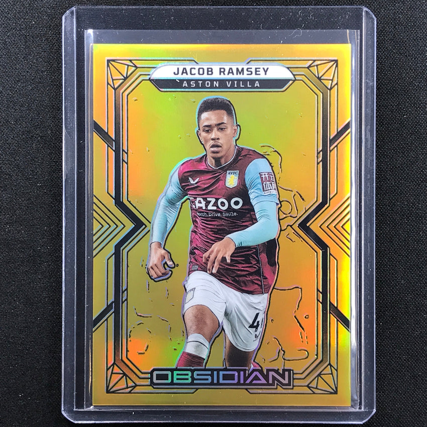 2022-23 Obsidian Jacob Ramsey Base Electric Etch Gold Flood 2/10