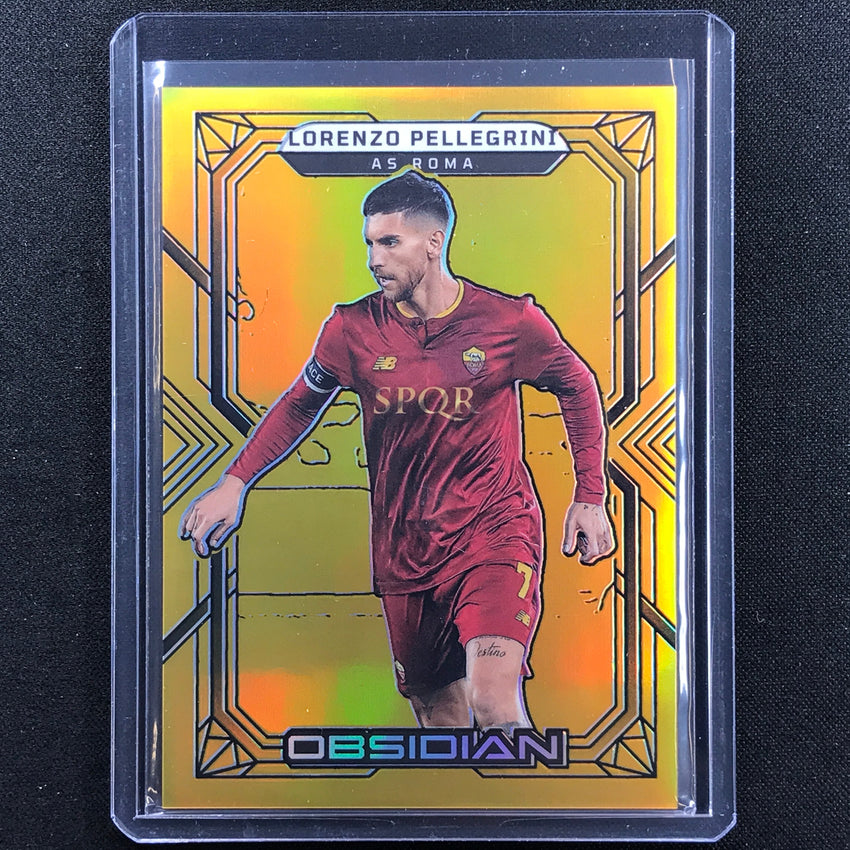 2022-23 Obsidian Lorenzo Pellegrini Base Electric Etch Gold Flood 7/10